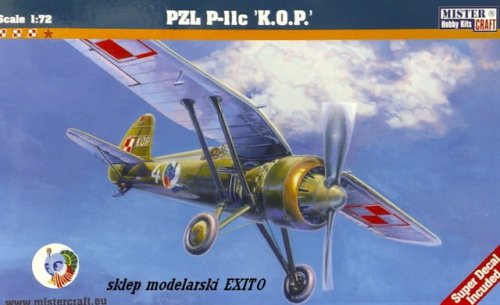 Go to product MISTERCRAFT B08 - 1:72 PZL P.11c K.O.P.