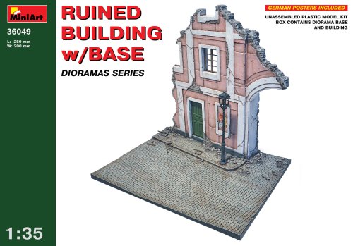 Go to product MINIART 36049 - 1:35 Ruined Building w/Base