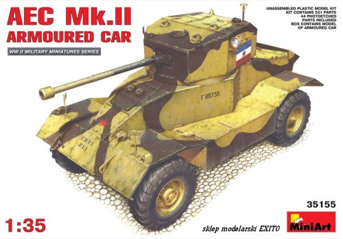 Go to product MINIART 35155 - 1:35 AEC Mk.II Armoured Car