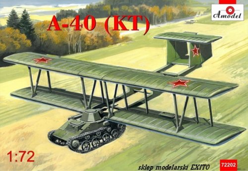 Go to product AMODEL 72202 - 1:72 Antonov A-40 KT Flying Tank