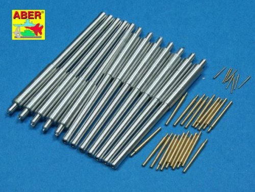 Go to product ABER 1:350L-51  - 1:350 Set of barrels 356mm x 12; 127mm x 20; 28mm x 8 for Arizona class battleships