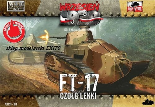 Go to product FIRST TO FIGHT 013 -  September 1939 - 1:72 Renault FT-17 light tank