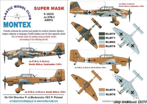 Go to product MONTEX K24035 - 1:24 Ju-87 B-2 Snake