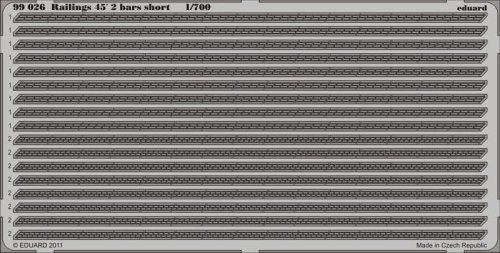 Go to product EDUARD 99026 - 1:700 Railings 45´ 2 bars short