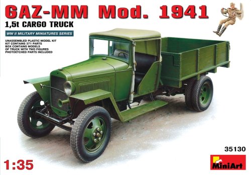 Go to product MINIART 35130 - 1:35 GAZ-MM Mod.1941 Cargo Truck