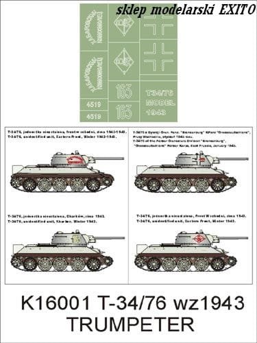 Go to product MONTEX K16001 - 1:16 T-34/76 wz.1943