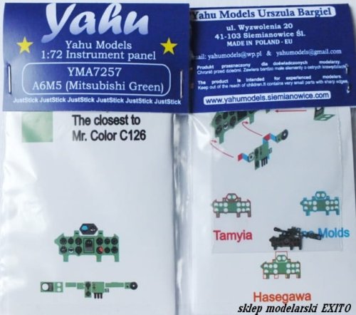 Go to product YAHU YMA7257 - 1:72 A6M5 Zero - Instrument Panel