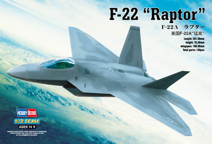 Go to product HOBBY BOSS 80210 - 1:72 F-22A Raptor