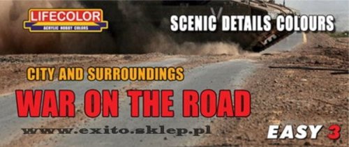 Go to product LIFECOLOR MS09 - War on the Road - City and Surroundings - Scenic Details Colours