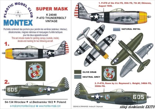 Go to product MONTEX K24048 - 1:24 P-47 D Thunderbolt