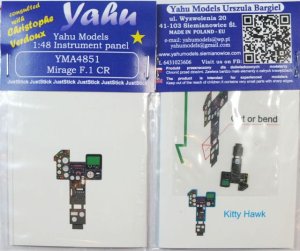 YAHU YMA4851 - 1:48 Mirage F.1 CR - Instrument Panel