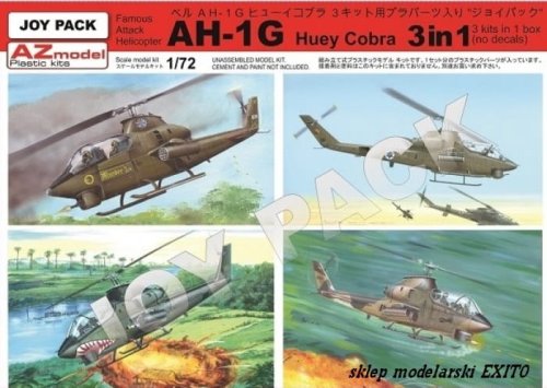 Go to product AZ MODEL AZ 7702 - 1:72 AH-1G Huey Cobra - Joy Pack - 3 kits in box