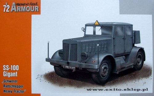 Go to product SPECIAL HOBBY A72001 - 1:72 SS-100 Schwerer Radschlepper / Heavy Tractor
