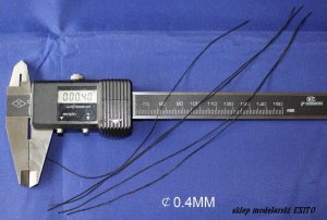 RIICH MODELS 30004 - Soft Pipes for Modelling Purpose 0.4 x 200mm x5 per set