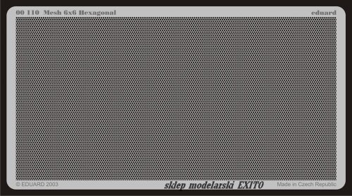 Go to product EDUARD 00110 - Mesh 6x6 Hexagonal
