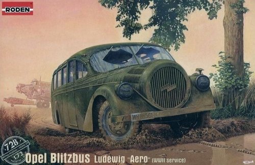 Go to product RODEN 728 - 1:72 Opel Blitzbus Ludewig Aero - WWII service