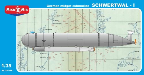 Go to product MIKROMIR 35016 - 1:35 Schwertwal-I German midget submarine WWII