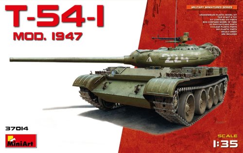 Go to product MINIART 37014 - 1:35 T-54-1 Mod.1947 Soviet Medium Tank