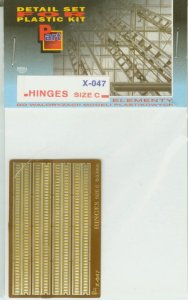 PART X047 -  Hinges size C 0,5 mm