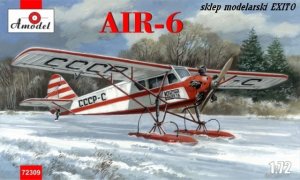 AMODEL 72309 - 1:72 AIR-6 Soviet monoplane on skis