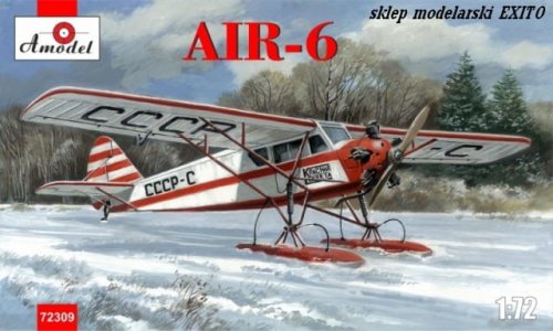 Go to product AMODEL 72309 - 1:72 AIR-6 Soviet monoplane on skis