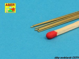 ABER BR05 - Brass round rods 0,50 mm length 250 mm x 8 pcs.