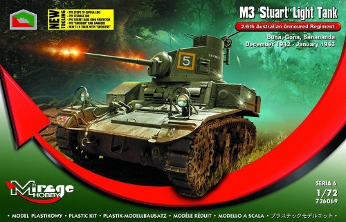 Go to product MIRAGE 726069 - 1:72 M3 Stuart Light Tank