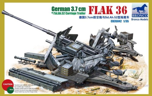 Go to product BRONCO CB 35042 - 1:35 German 3.7cm Flak36