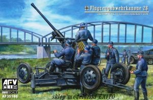 AFV CLUB 35186 - 1:35 Flugzeugabwehrkanone 28 German FlaK 28 4cm Anti-Aircraft Gun