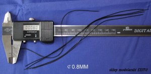 RIICH MODELS 30006 - Soft Pipes for Modelling Purpose 0.8 x 200mm x5 per set