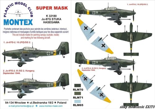 Go to product MONTEX K32180 - 1:32 Ju-87G Stuka