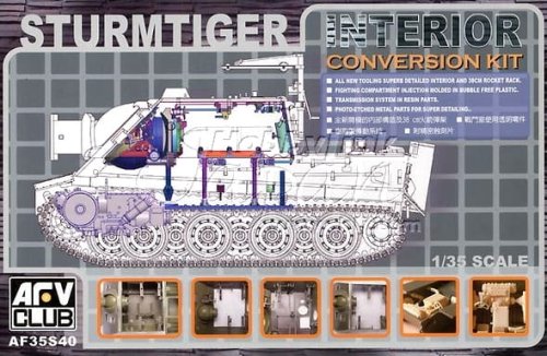 Go to product AFV CLUB 35S40 - 1:35 Sturmtiger Interior - Conversion Kit
