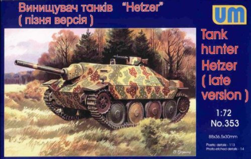 Go to product UNIMODELS 353 - 1:72 Hetzer (late version)