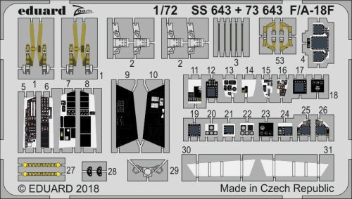 Go to product Eduard SS643 - 1:72 F/A-18F