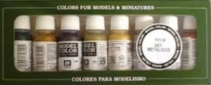 VALLEJO Model Color Set 70118 - Metallics