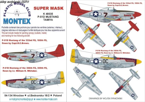 Go to product MONTEX K48035 - 1:48 P-51 D Mustang