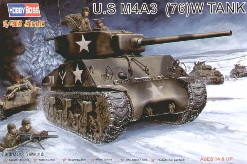 Go to product HOBBY BOSS 84805 - 1:48 US M4A3 76 (W) Tank