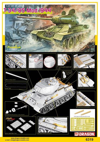 Go to product DRAGON 6319 - 1:35 T-34/85 Mod.1944