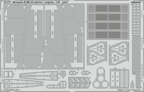 Go to product EDUARD 32417 - 1:32 Mosquito B Mk.IX exterior / engines