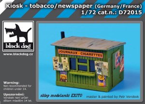 BLACK DOG D72015 - 1:72 Kiosk- tobacco\ news paper