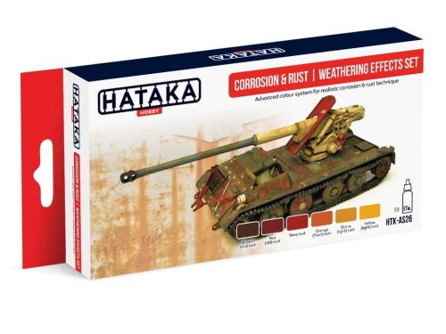 Go to product HATAKA AS26 - Corrosion & rust weathering effects paint set