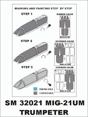 Go to product MONTEX SM32021 - 1:32 MiG-21 UM