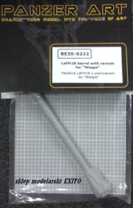 PANZERART 35222 - 1:35 LeFH18 barrel with canvas cover for Wespe