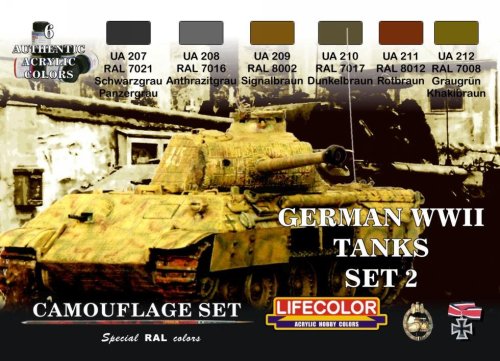 Go to product LIFECOLOR CS 03 - German WW II Tanks - Set 2
