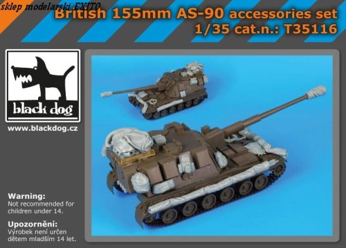 Go to product BLACK DOG T35116 - 1:35 British 155mm AS-90 accessories set