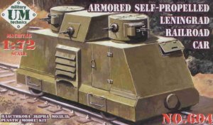 UNIMODELS 604 - 1:72 Armored Self-propelled Railroad car Leningrad