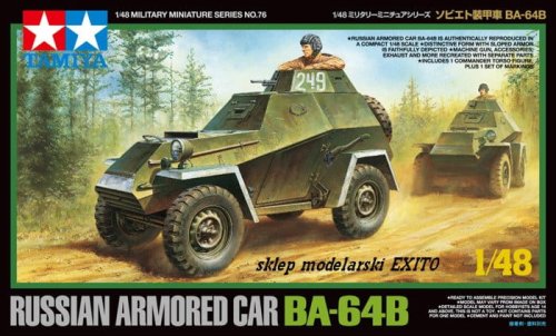 Go to product TAMIYA 32576 - 1:48 Russian Armored Car BA-64B
