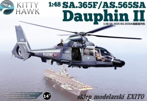 Go to product KITTY HAWK 80108 - 1:48 SA.365F / AS.565SA Dauphin II