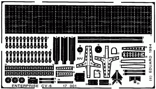 Go to product EDUARD 17001 - 1:700 USS CV6 Enterprise