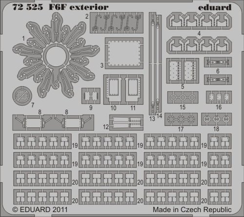 Go to product EDUARD 72525 - 1:72 F6F exterior